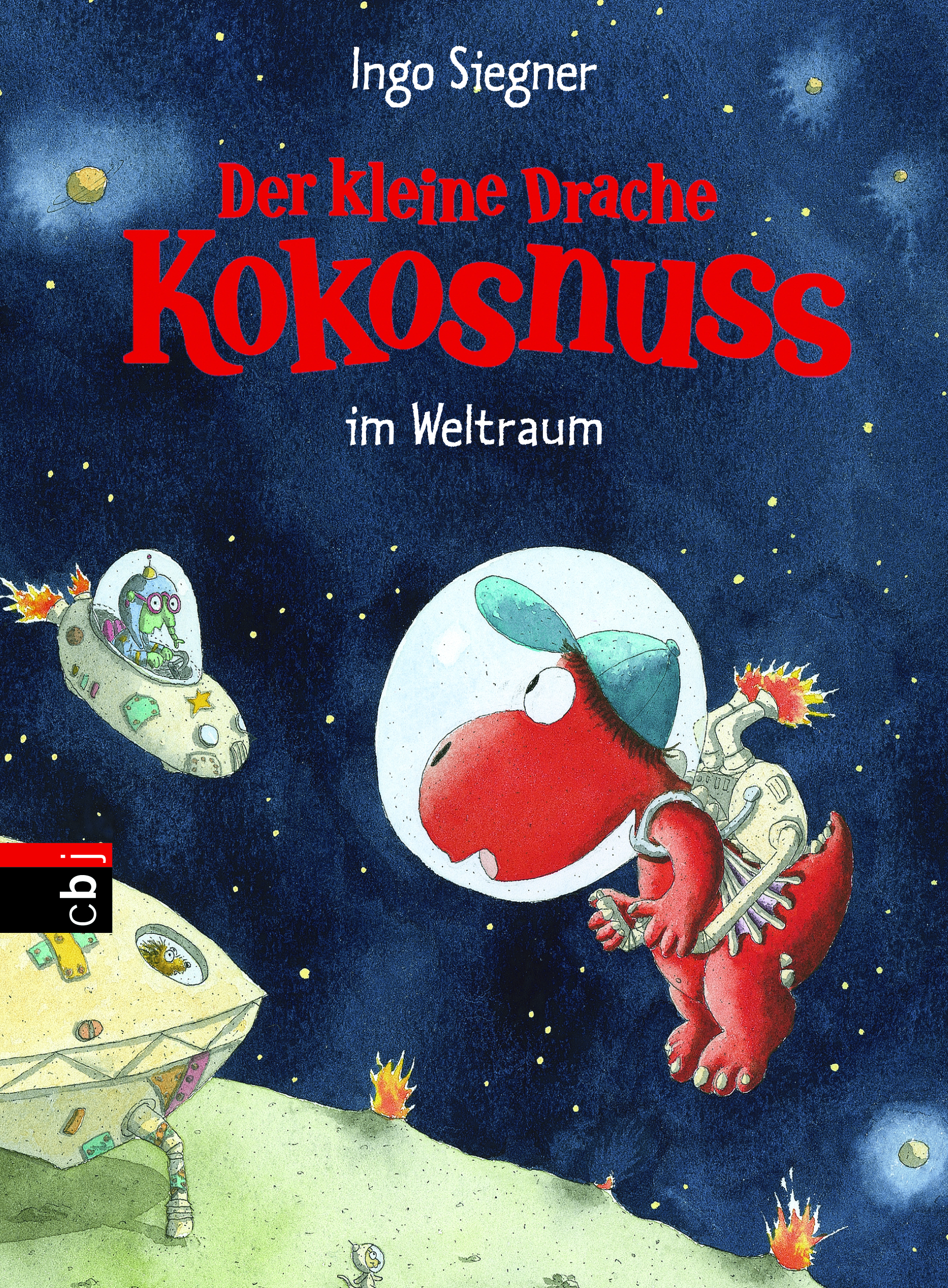 Buchcover "Der kleine Drache Kokosnuss im Weltraum"