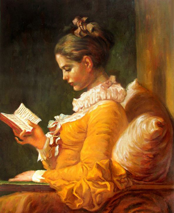 Lesende Frau